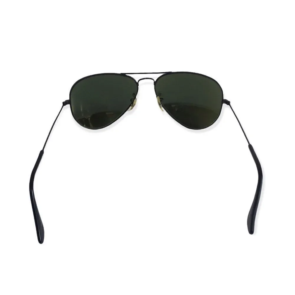 🔃Ray Ban Aviator Polarized Metal Frame Vintage Black Sunglasses